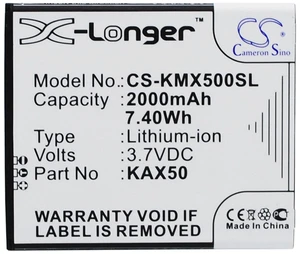 Battery for KAZAM Trooper X5.0 KAX50 KAX50-XJFAL009330 Mobile CS-KMX500SL Battery for KAZAM Trooper X5.0 KAX50 KAX50-XJFAL009330 Mobile CS-KMX500SL