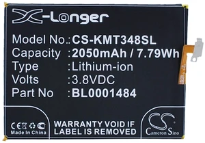 Battery for KAZAM Thunder 348 Tornado BL0001484 Mobile SmartPhone CS-KMT348SL Battery for KAZAM Thunder 348 Tornado BL0001484 Mobile SmartPhone CS-KMT348SL