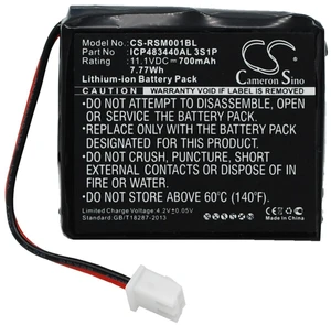 Battery for Ratiotec Soldi Smart Banknote Tester ICP483440AL 3S1P CS-RSM001BL Battery for Ratiotec Soldi Smart Banknote Tester ICP483440AL 3S1P CS-RSM001BL