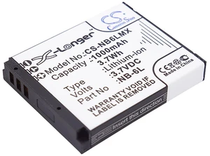 Battery for Canon IXUS 200 IS 300 HS 85 PowerShot D10 D20 NB-6L NB-6LH 1000mAh Battery for Canon IXUS 200 IS 300 HS 85 PowerShot D10 D20 NB-6L NB-6LH 1000mAh