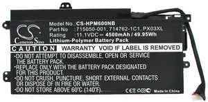 Battery for HP Envy 14 14-k000 K002TX 715050-001 714762-1C1 PX03XL 715050-005 Battery for HP Envy 14 14-k000 K002TX 715050-001 714762-1C1 PX03XL 715050-005