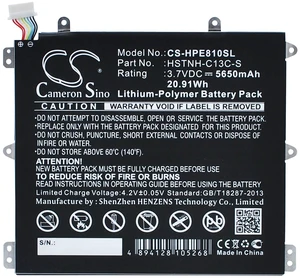 Battery for HP 7600US HSTNH-H408C Slate 8 Plus Pro BY02 BY02021 HSTNH-C13C-S Battery for HP 7600US HSTNH-H408C Slate 8 Plus Pro BY02 BY02021 HSTNH-C13C-S