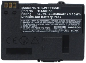 Battery for Way Systems MTT 1500 1510 1531 1556 1571 1581 BASIC56 CS-WTT155BL Battery for Way Systems MTT 1500 1510 1531 1556 1571 1581 BASIC56 CS-WTT155BL