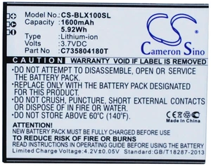 Battery for BLU L100 L100A L100i L102A Life Play X C735804180T CS-BLX100SL Battery for BLU L100 L100A L100i L102A Life Play X C735804180T CS-BLX100SL