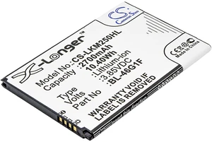 Battery for LG Grace Harmony X400 M257 K10 M250N K121S K20 K425 K428 BL-46G1F Battery for LG Grace Harmony X400 M257 K10 M250N K121S K20 K425 K428 BL-46G1F