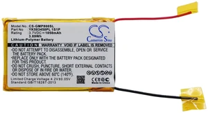 Battery for Grundig MPixx 8000 8400 8800 YK503450PL 1S1P Media Player 1050mAh