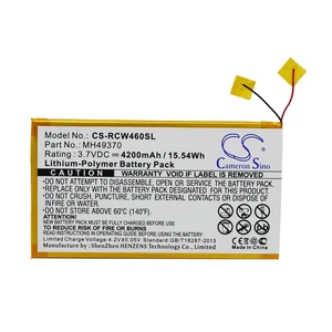 Battery for RCA 10" RCT6203W46 MH49370 Tablet CS-RCW460SL 3.7Vv 4200mAh 15.54Wh Battery for RCA 10" RCT6203W46 MH49370 Tablet CS-RCW460SL 3.7Vv 4200mAh 15.54Wh