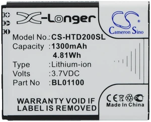 Battery for HTC 35H00194-00M 35H00194-04M 99H10905-00 BA S840 S850 BL01100 A320E Battery for HTC 35H00194-00M 35H00194-04M 99H10905-00 BA S840 S850 BL01100 A320E