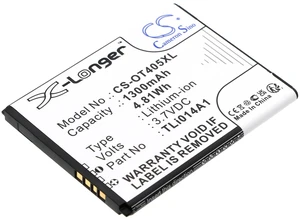 Battery for Alcatel T-Mobile Evolve OT-5020T CAB1400002C1 CAB31C00002C1 TLi014A1 Battery for Alcatel T-Mobile Evolve OT-5020T CAB1400002C1 CAB31C00002C1 TLi014A1