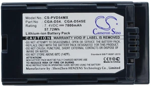 Battery for Panasonic AG-DVC30 CGA-D54 CGA-D54S D54SE CGR-D54S VW-VBD55 7800mAh Battery for Panasonic AG-DVC30 CGA-D54 CGA-D54S D54SE CGR-D54S VW-VBD55 7800mAh