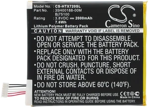 Battery for HTC One XS 35H00188-00M 35H00188-00P 35H00191-00M BJ75100 BM35100 Battery for HTC One XS 35H00188-00M 35H00188-00P 35H00191-00M BJ75100 BM35100