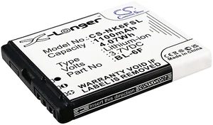 Battery for BLU Cubo Nokia N78 N79 N95 8GB VIBO A688 N6F10T BL-6F CS-NK6FSL Battery for BLU Cubo Nokia N78 N79 N95 8GB VIBO A688 N6F10T BL-6F CS-NK6FSL