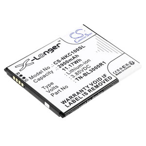 Battery for Nokia TN-BL3000R1 N152DL TA-1520 C100 2022 CS-NKC100SL 3.85V Li-ion Battery for Nokia TN-BL3000R1 N152DL TA-1520 C100 2022 CS-NKC100SL 3.85V Li-ion