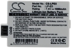 Battery for Canon EOS 1000D 450D 500D Kiss F X2 X3 Rebel T1i XS Xsi XSi LP-E5 Battery for Canon EOS 1000D 450D 500D Kiss F X2 X3 Rebel T1i XS Xsi XSi LP-E5