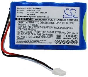 Battery for Kenz Cardico ECG-108 ECG-110 HHR-12F25G1 CS-ECG108MD 12.0v 1200mAh Battery for Kenz Cardico ECG-108 ECG-110 HHR-12F25G1 CS-ECG108MD 12.0v 1200mAh