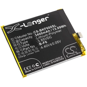 Battery for Vivo B-F6 BBK NEX Nex Dual Display V1821 VIVO CS-BKF600SL 3.85V Battery for Vivo B-F6 BBK NEX Nex Dual Display V1821 VIVO CS-BKF600SL 3.85V
