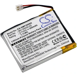 Battery for Garmin Fenix 3 HR 361-00034-02 Smartwatch CS-GMF300SH 3.7v 300mAh Battery for Garmin Fenix 3 HR 361-00034-02 Smartwatch CS-GMF300SH 3.7v 300mAh