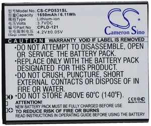 Battery for Coolpad 5311 7251 CPLD-121 Mobile SmartPhone CS-CPD531SL 3.7v Li-ion Battery for Coolpad 5311 7251 CPLD-121 Mobile SmartPhone CS-CPD531SL 3.7v Li-ion