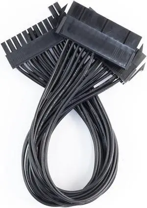 24Pin Dual PSU ATX Synchronous power supply adapter cable for Ether Mining 30cm