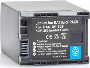 Battery for Canon BP-828 BP828 8598B002 VIXIA HF G30 XA20 XA25 BP-827 XF400