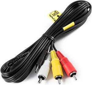 5ft Audio Video Cable for Sony VMC-15MR2 Multi Terminal Port to RCA Handycam AV