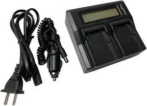LCD Dual Rapid Battery Charger for Leica GEB221 GEB211 ATB-211 ATB-221 ATX900