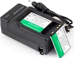 2 Battery + Charger for Olympus Li-40B Li-42B Nikon Coolpix S200 Fuji NP-45 NP45 EN-EL10 Stylus 850