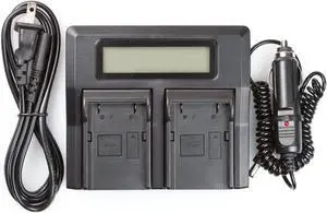 LCD Dual Rapid Battery Charger for Trimble EiDLi1 5700 5800 TSC1 R7 R8 GPS 38403