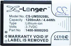 Battery for Unitech 1400-900020G Wireless Barcode Scanner MS920 1200mAh NEW