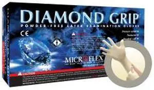 Diamond Grip Latex Gloves Sm. Small