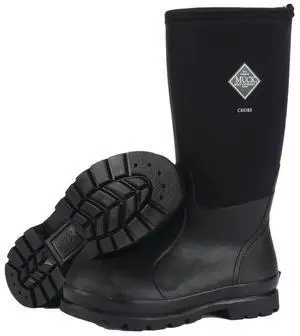Muck Boots Mens Chore Hi WP Flex-Foam Rubber Work 12 Black CHH-000A