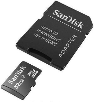 SanDisk Class 4 C4 Ultra microSDHC micro SD HC SDHC TF Memory Card 32G 32GB W/ ADAPTER + Plastic Case SDSDQAB-032G