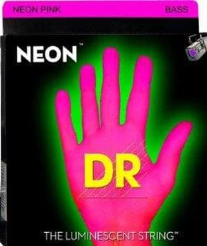 DR Neon HiDef - Medium Pink - 5-String Super Bass Guitar Strings DR Neon HiDef - Medium Pink - 5-String Super Bass Guitar Strings