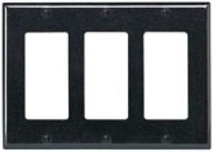 Leviton 3-Gang Decora Wallplate Leviton 3-Gang Decora Wallplate