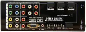 J-Tech Digital JTD-0801 Multi-Functional HDMI Converter with 8 Inputs to 1 HDMI Output