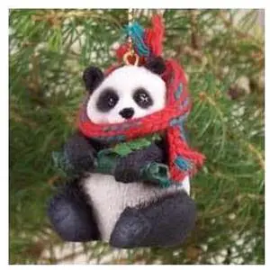 Panda Bear Christmas Ornament P150 Panda Bear Christmas Ornament P150
