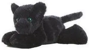 Aurora® - Small Black Mini Flopsie - 8" Onyx - Adorable Stuffed Animal
