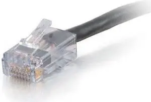 C2G 15301 50FT CAT6 550MHZ ASSEMBLED PLENUM PATCH CABLE - BLACK