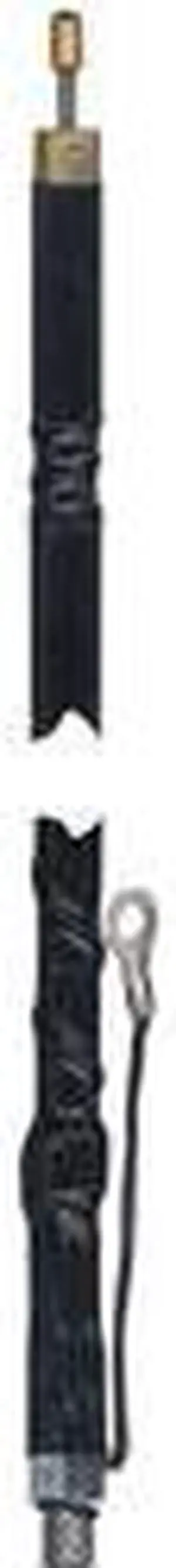 4' Silver Load FGT Series Fiberglass Whip  Black