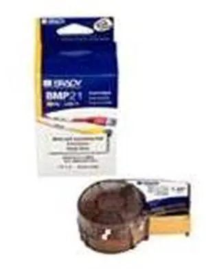 BRADY M21-1250-427 Label Tape Cartridge, Black on White, Labels/Roll: Continuous