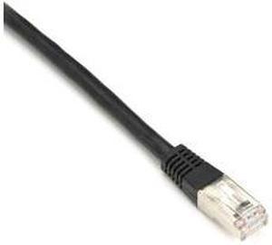 CAT6 250-MHz Shielded, Stranded Cable SSTP (PIMF), PVC, Black, 1-ft. (