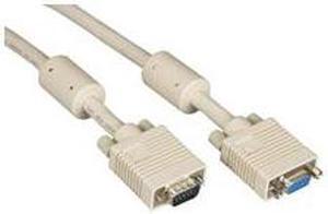 Black Box EVNPS06-0005-MF VGA Video Cable with Ferrite Core - Male/Female, Beige, 5 ft.