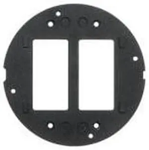 HUBBELL WIRING DEVICE-KELLEMS S1SP Floor Sub-Plate, Floor Box Type, 2 Gang,