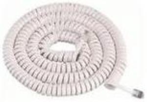 HANDSET CORD 25',WHITE