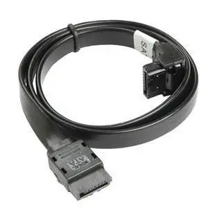 Link Depot 120 0228 Sata Iii 6gb-s Flat Cable with Latch, 90 Deg, .5m