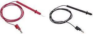POMONA ELECTRONICS 6235 Patch Cord Set, Stackable 4mm Banana Plug, 48 in,