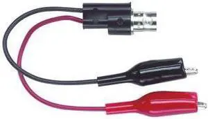 POMONA 2630 Alligator Clips,Black,Red,150 Vrms