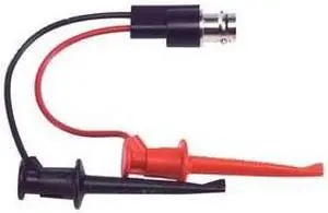 POMONA ELECTRONICS 3788 Test Clip Lead, BNC Female to Alligator Clip, 5-1/2",