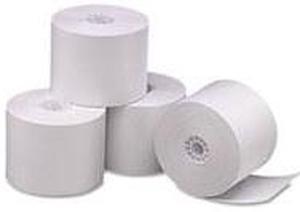 PM Company 05212 Single Ply Thermal Cash Register/POS Rolls, 2 1/4" x 165 ft., White, 6/Pack, 1 Pack