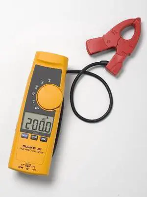 FLUKE FLUKE-365 Digital Clamp Meter, Backlit LCD, 200 A, 0.7 in (18 mm) Jaw